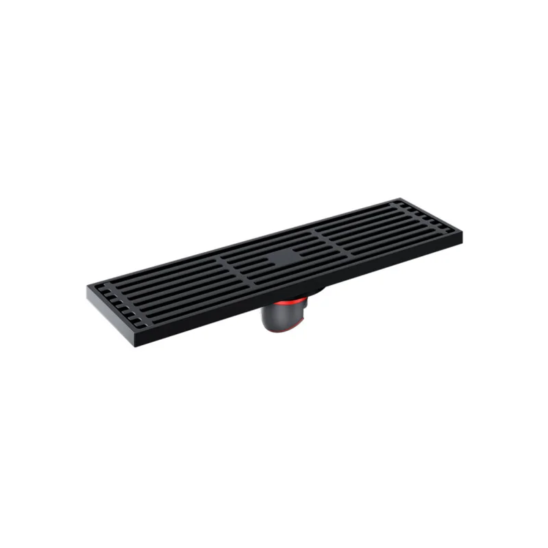 Душевой трап Orange TR01-010b, 80х300, черный Душевой трап Orange TR01-010b, 80х300, черный