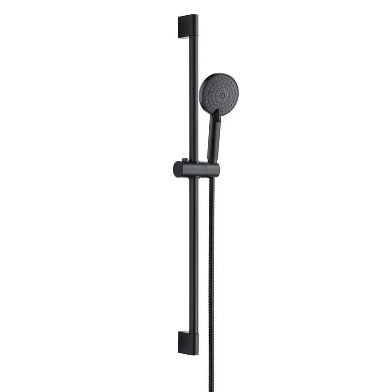 Orange O-Shower OS802b Душевой гарнитур, штанга 700 мм, лейка 3 режима, шланг 1,5 м, черный Orange O-Shower OS802b Душевой гарнитур, штанга 700 мм, лейка 3 режима, шланг 1,5 м, черный
