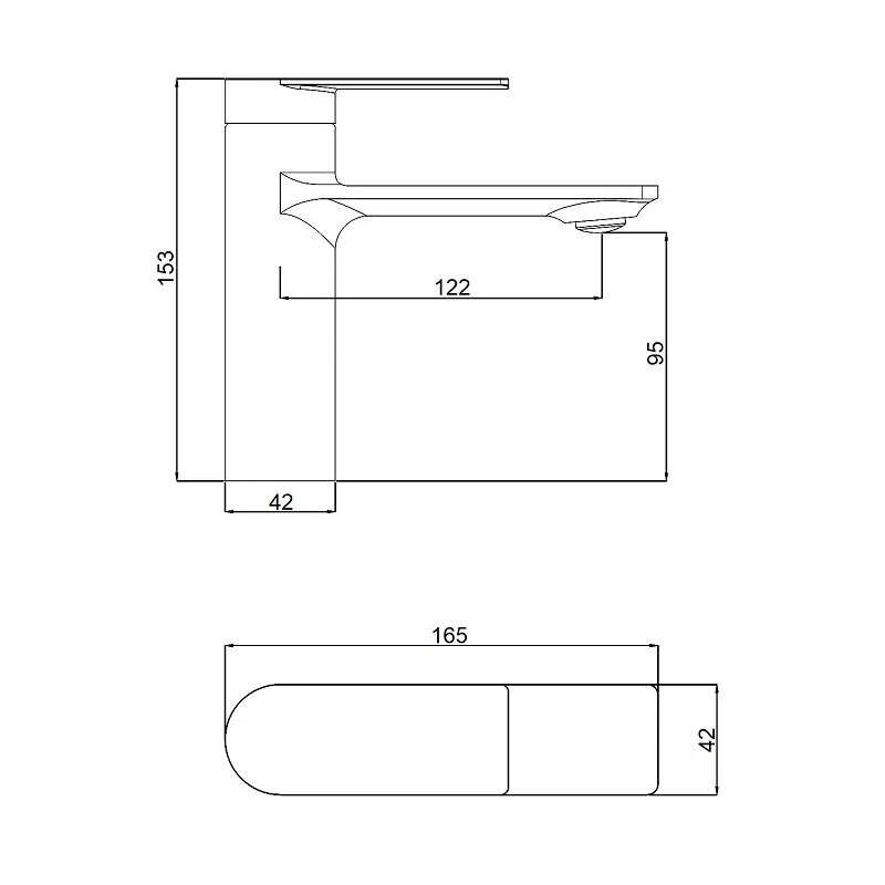 Orange Berni M09-021b смеситель для раковины однорычажный, черный