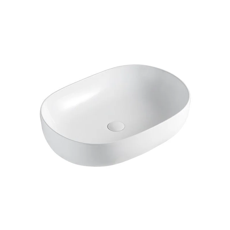 Orange B08-600W раковина накладная санфарфор, белый глянец Orange B08-600W раковина накладная санфарфор, белый глянец