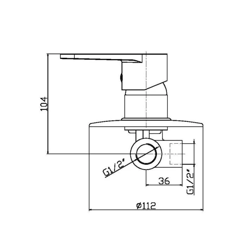 Orange Otto M22-400cr смеситель для душа однорычажный встраиваемый, хром