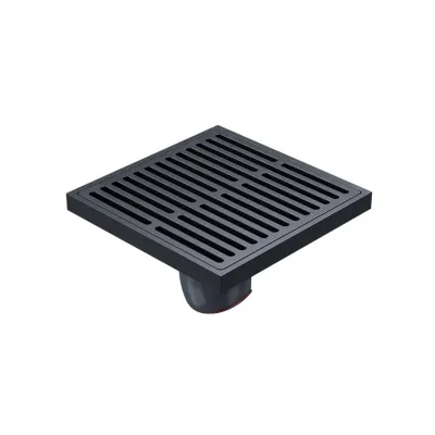 Душевой трап Orange TR01-007b, 100х100, черный