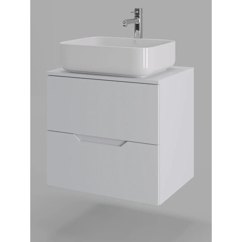 Orange Line Li-60TuwMDF+B05-500W тумба с раковиной подвесная 60 см, белый Orange Line Li-60TuwMDF+B05-500W тумба с раковиной подвесная 60 см, белый