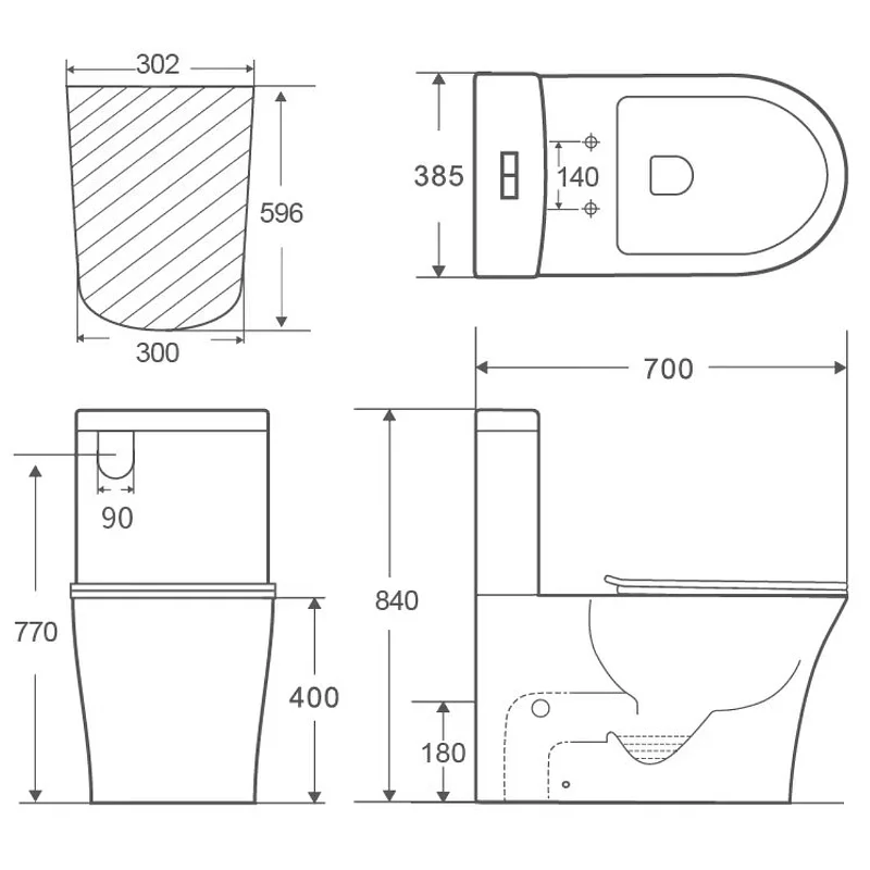 Orange C07-050W унитаз-компакт безободковый санфарфор с микролифтом TORNADO, белый