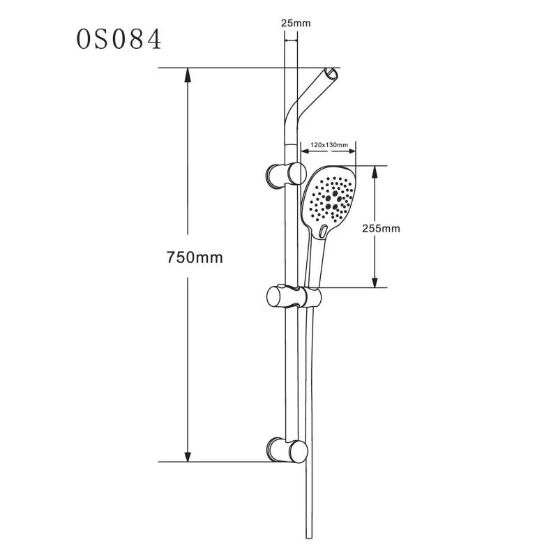 Душевой гарнитур Orange OS084 хром