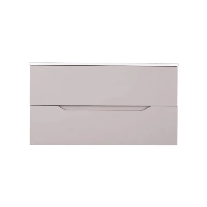 Orange Line Li-100TuL+Ra тумба с раковиной подвесная, латте матовый Orange Line Li-100TuL+Ra тумба с раковиной подвесная, латте матовый