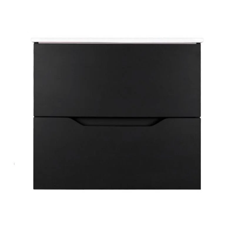 Orange Line Li-60Tub+Ra Тумба подвесная с раковиной, черный матовый Orange Line Li-60Tub+Ra Тумба подвесная с раковиной, черный матовый