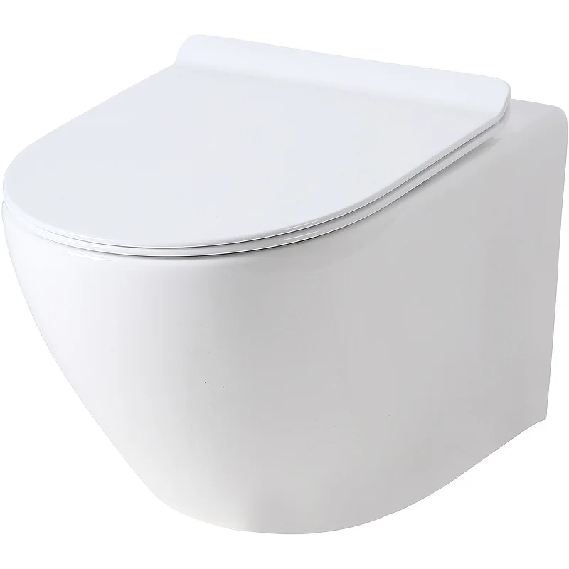 Унитаз подвесной Orange C07-100w безободковый, сиденье с микролифтом Унитаз подвесной Orange C07-100w безободковый, сиденье с микролифтом