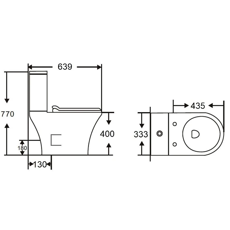 Унитаз-компакт Orange C01-000W безободковый, сиденье с микролифтом
