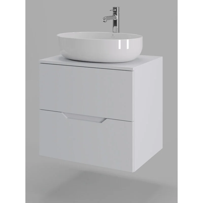 Orange Line Li-60TuwMDF+B05-520W тумба с раковиной подвесная 60 см, белый Orange Line Li-60TuwMDF+B05-520W тумба с раковиной подвесная 60 см, белый