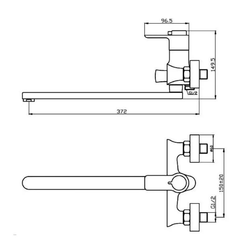 Orange Thermo T19-211cr термостат для ванны универсальный излив, хром