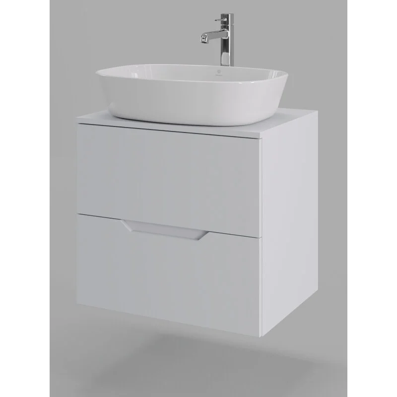Orange Line Li-60TuwMDF+B08-500W тумба с раковиной подвесная 60 см, белый Orange Line Li-60TuwMDF+B08-500W тумба с раковиной подвесная 60 см, белый