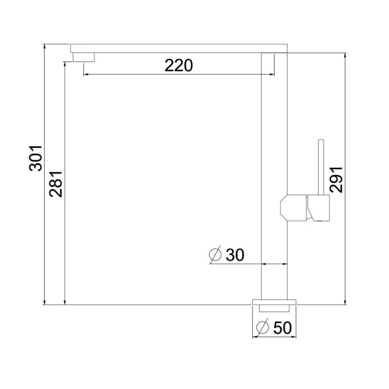 Orange Steel M99-000ni смеситель для кухни однорычажный, никель