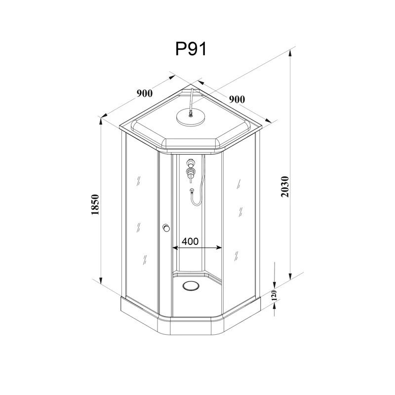 Кабина P91 душевая PARLY 
