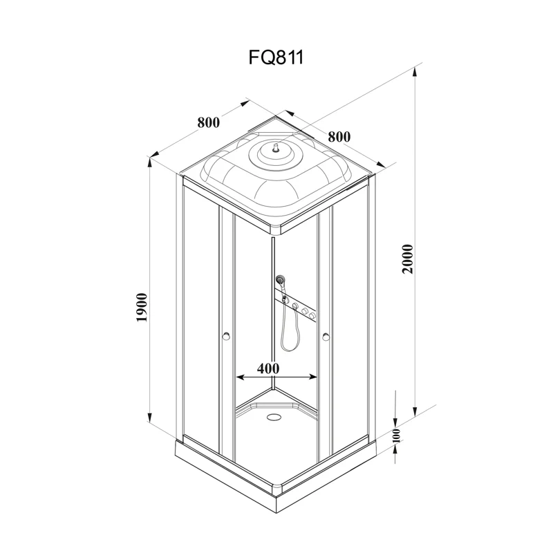 Кабина FQ811 душевая PARLY 