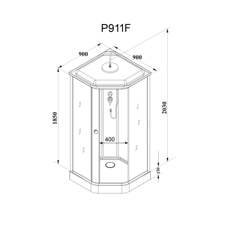 Кабина P911F душевая PARLY 

