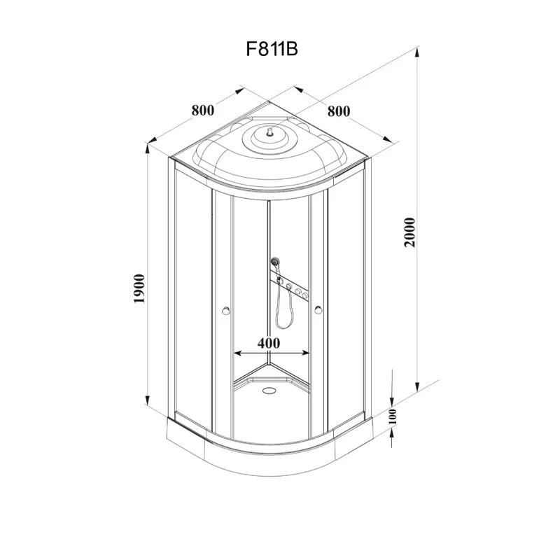Кабина F811B душевая PARLY 