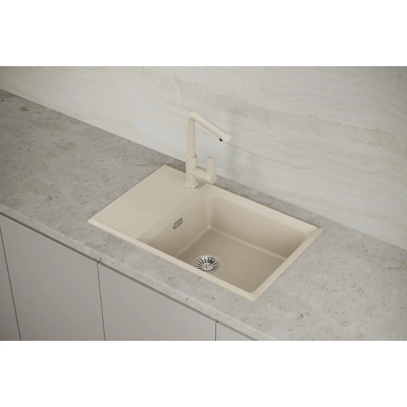 Мойка кухонная Point Этна 78 светло-бежевый