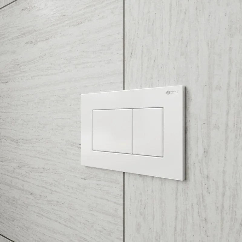 Клавиша смыва Point Ника PN44081W для инсталляции, белая