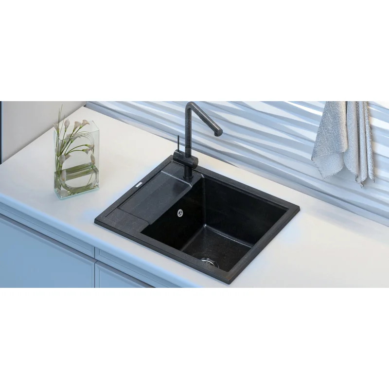 Мойка кухонная Point Римо 60 PN3010B, черный