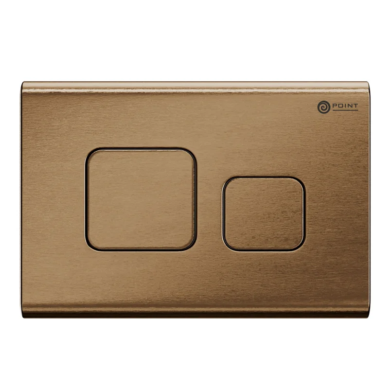 Сет: Система инсталляции Point Элемент для подвесного унитаза PN45120 + Клавиша смыва для инсталляции Point Афина, бронза брашированная, PN44041BB + Унитаз подвесной Point Виктория безободковый, сиденье микролифт PN41061