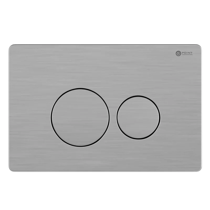 Сет: Система инсталляции Point Элемент для подвесного унитаза PN45120 + Клавиша смыва для инсталляции Point Виктория, нержавеющая сталь, сталь брашированная, PN44061SB + Унитаз подвесной Point Ника безободковый, сиденье микролифт PN41081