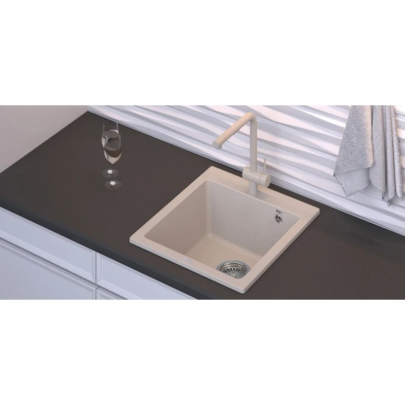 Мойка кухонная Point Моко 47 PN3006BG, светло-бежевый