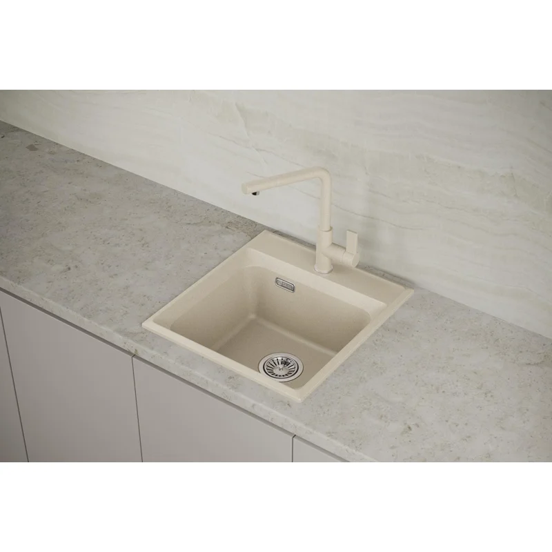 Мойка кухонная Point Мисти 46 светло-бежевый