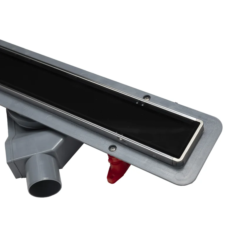 Душевой лоток POINT Деметра стекло черное 650 арт PN50465GLB