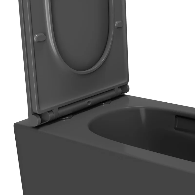 Унитаз подвесной Point Меркурий безободковый, серый мат., сиденье дюропласт микролифт быстросъем., PN41831GM