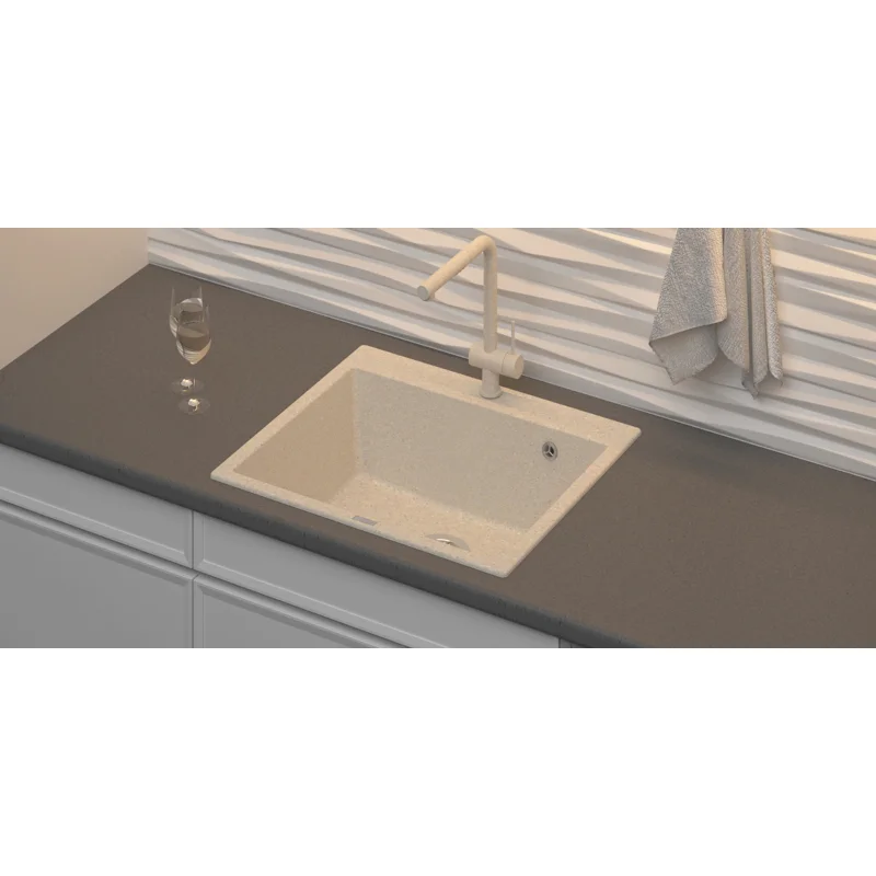 Мойка кухонная Point Бинга 60 PN3003W, белый