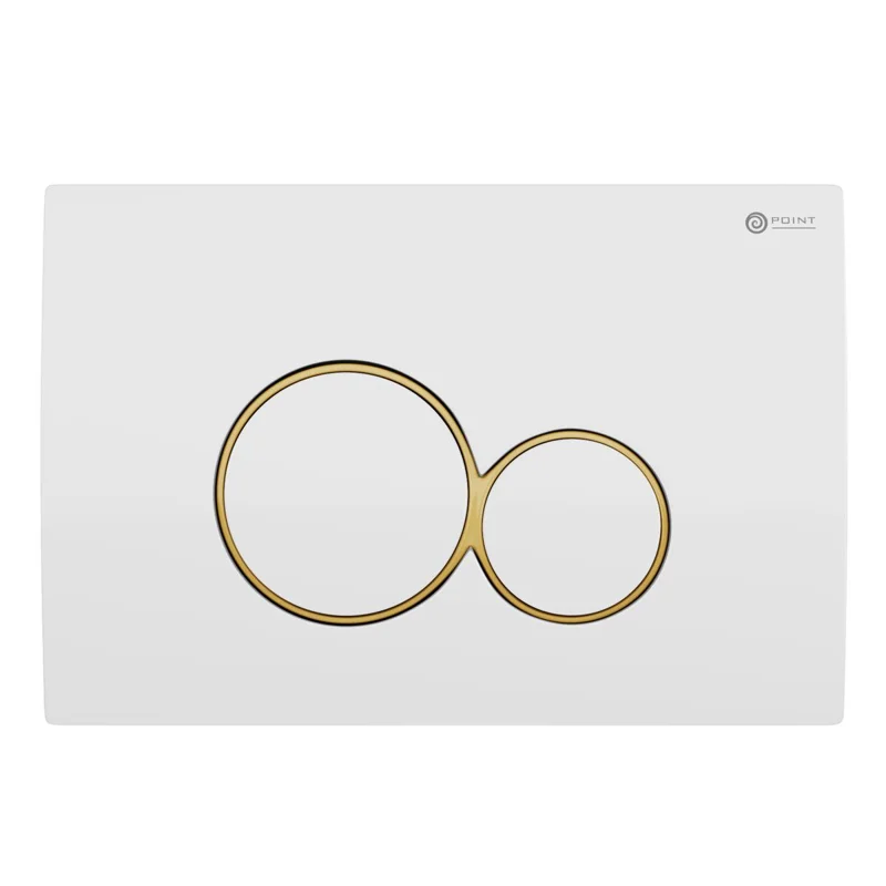 Сет: Система инсталляции Point Элемент для подвесного унитаза PN45120 + Клавиша смыва для инсталляции Point Виктория, белая/золото, PN44061WG + Унитаз подвесной Point Ника безободковый, сиденье микролифт PN41081