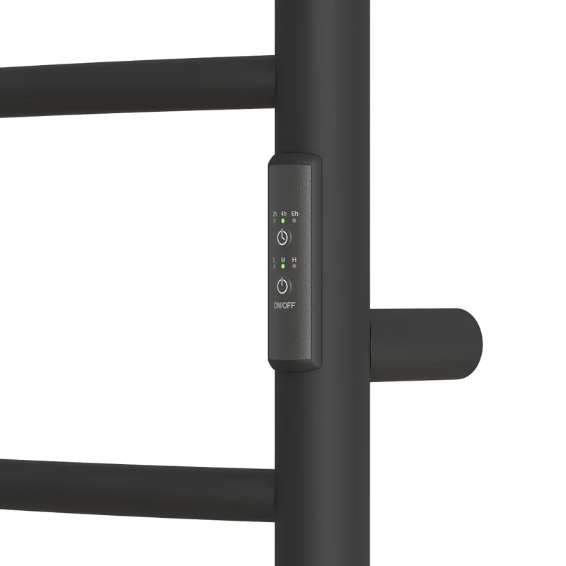 Полотенцесушитель электрический Point Ника PN08846B П4 400x600 диммер справа, черный