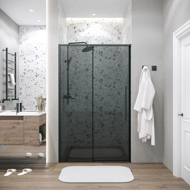 Дверь в нишу Grossman100.K33.01.140.21.10 Galaxy (140*195) черный матовый, стекло тонированное, 1 место