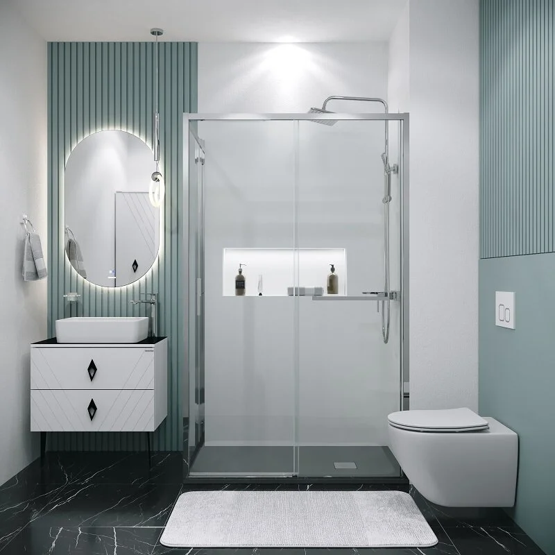 Боковая стенка Grossman 200.K33.05.70.10.00 Style (70*195) хром, стекло прозрачное, 1 место