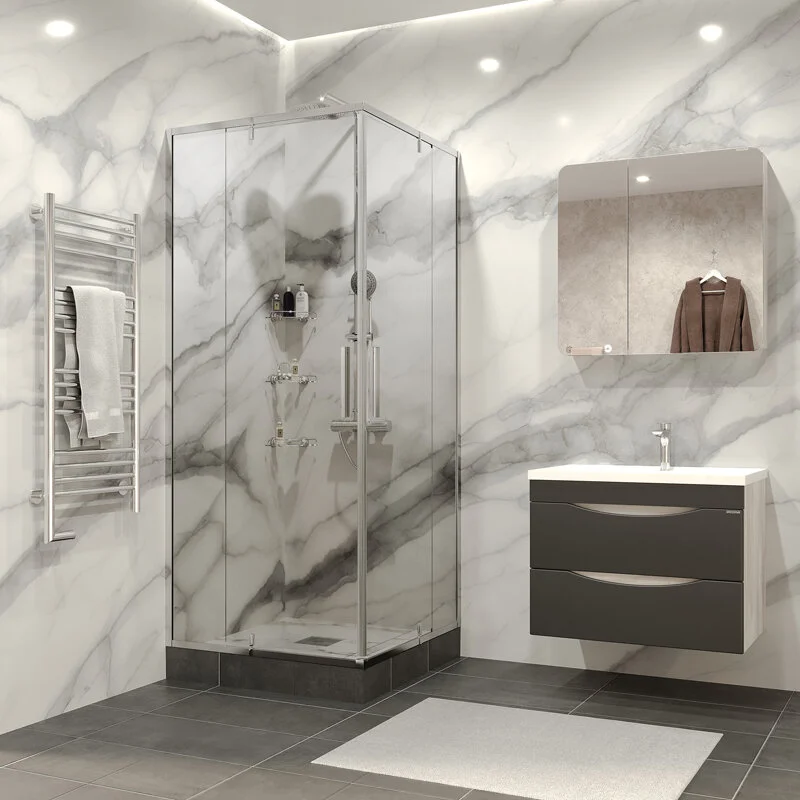 Душевой уголок Grossman GR-1010 Forta (100*100*190) квадрат, двери распашные 1 место