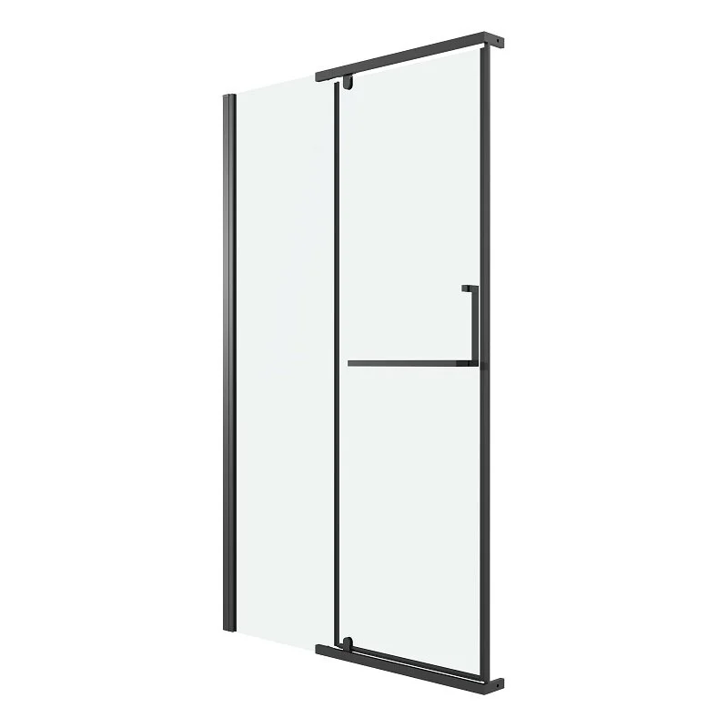 Дверь в нишу Grossman100.K33.03.100.21.00 Pragma (100*195) черный матовый, стекло прозрачное, 1 место