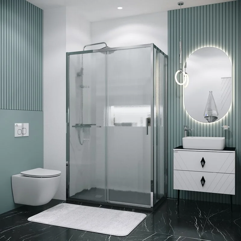 Боковая стенка Grossman 200.K33.05.70.10.02 Style (70*195) хром, стекло шиншилла, 1 место