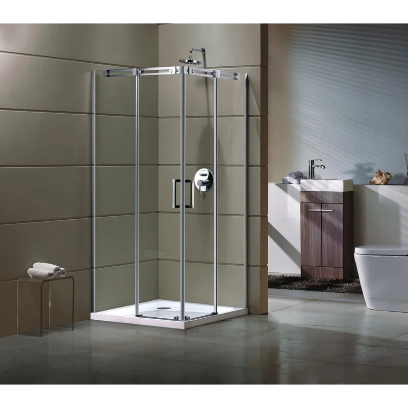 Душевой уголок Grossman GR-3090 Galaxy 90*90*190 квадрат, двери раздвижные 2 места