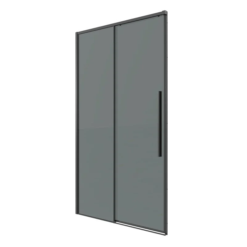 Дверь в нишу Grossman100.K33.01.130.42.10 Galaxy (130*195) графит сатин, стекло тонированное, 1 место