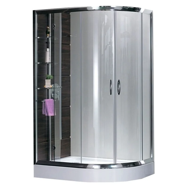 Душевой уголок Grossman GR-9120L Classic 120*80*185 с ПОДДОНОМ двери раздвижные 2 места