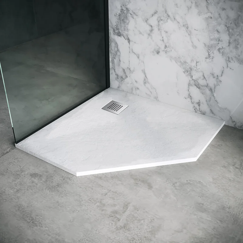 Поддон Grossman трапеция белый (90*90*2,5) Strong