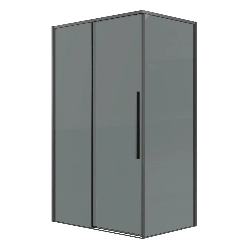 Боковая стенка Grossman 200.K33.01.90.42.10 Galaxy (90*195) графит сатин, стекло тонированное, 1 место