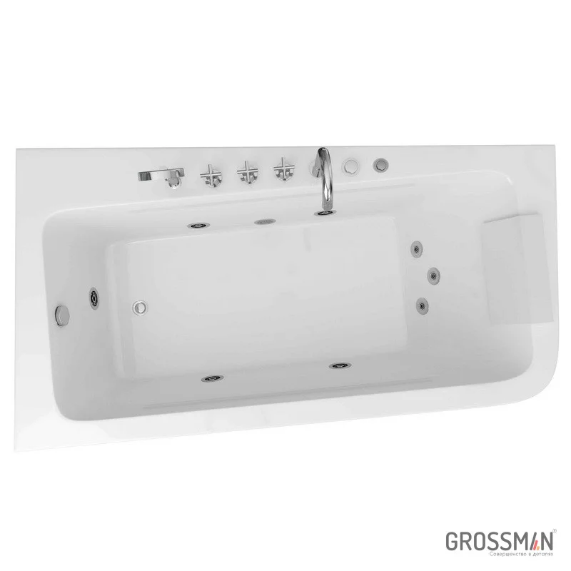 Ванна Grossman гидромассаж. GR-17095-1L (95x170x58) GROSSMAN 1 место