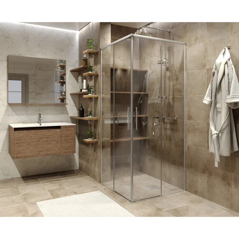 Душевой уголок Grossman GR-9090 Fly (90*90*190) квадрат, двери раздвижные 1 место