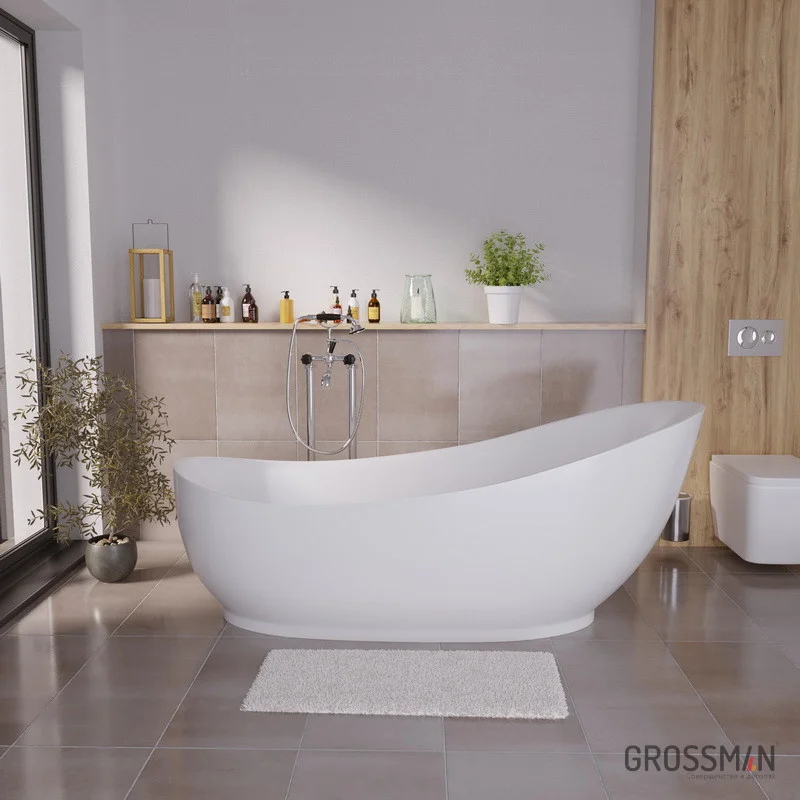 Ванна Grossman Style отдельностоящая GR-2301 (180x80x78) GROSSMAN 1 место