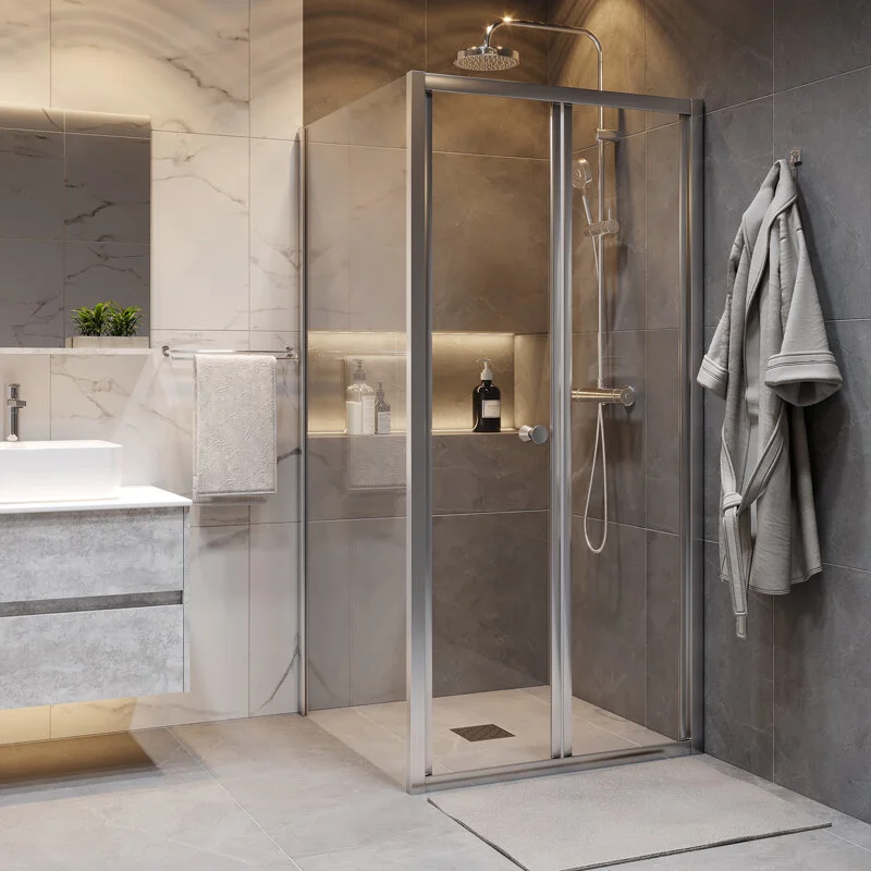 Душевой уголок Grossman GR-9090 Аdvans (90*90*190) квадрат, складывающаяся дверь из двух частей 2 места