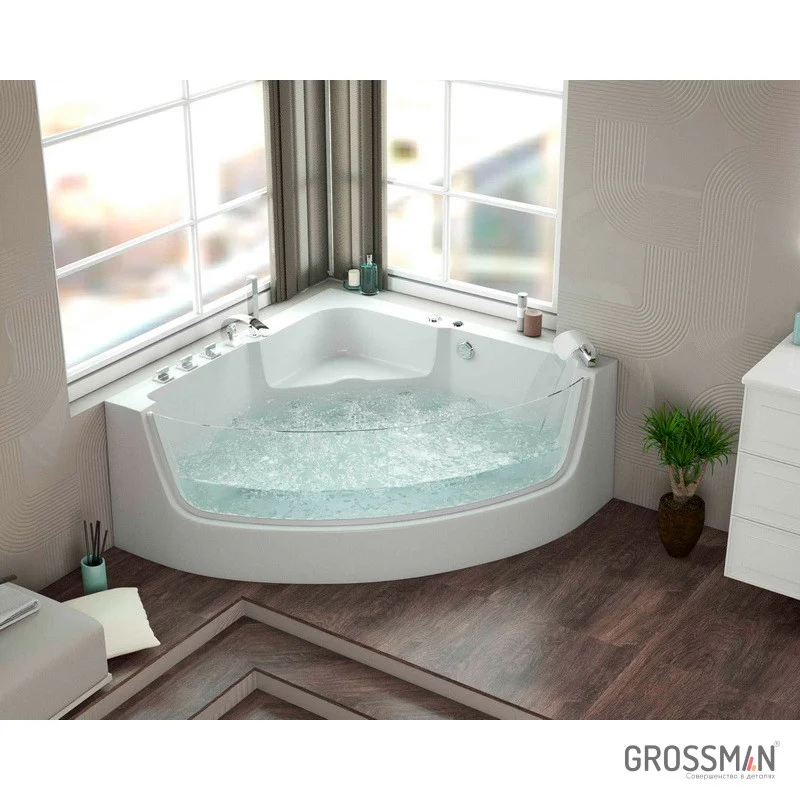 Ванна Grossman гидромассаж. GR-13513-1 (135x135x59) GROSSMAN 1 место