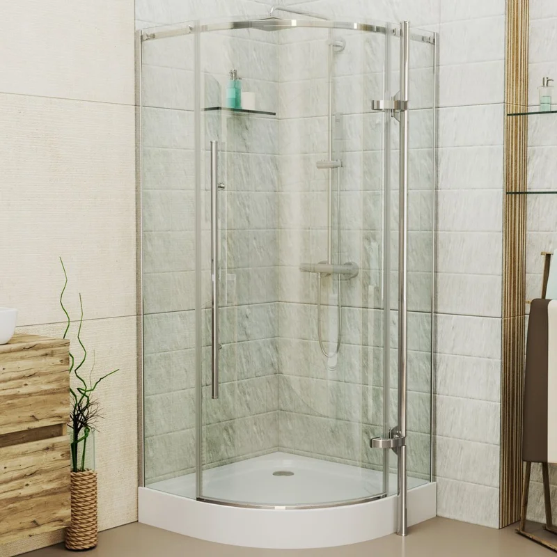 Душевой уголок Grossman GR-5090 Style 90*90*190 полукруг, дверь распашная 1 место