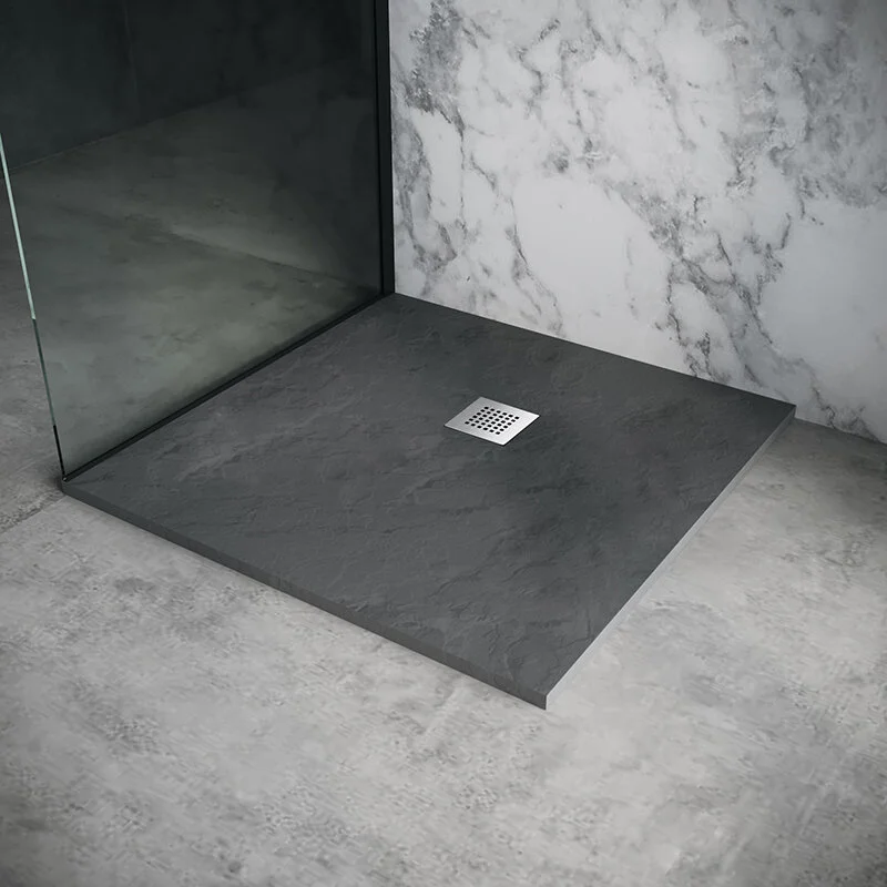 Поддон Grossman квадратный графит (90*90*2,5) Strong